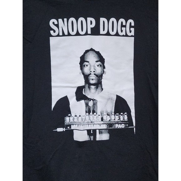 Snoop Dogg Summer Tour 2016 Black Mug Shot T-Shirt Size Medium Rap Band - Picture 2 of 6